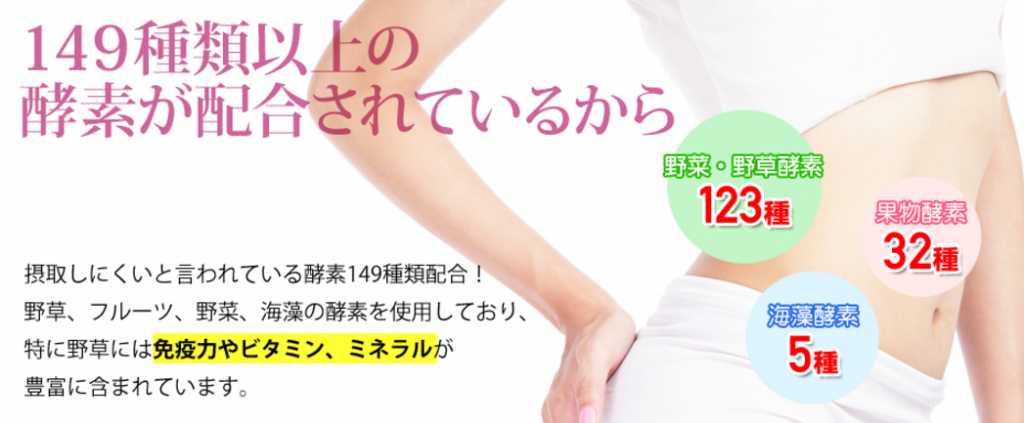 めっちゃたっぷりフルーツ青汁に入っている酵素